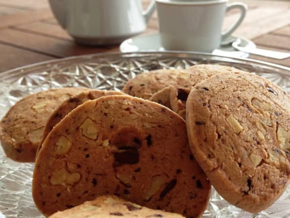 Les biscuits au café et aux noix