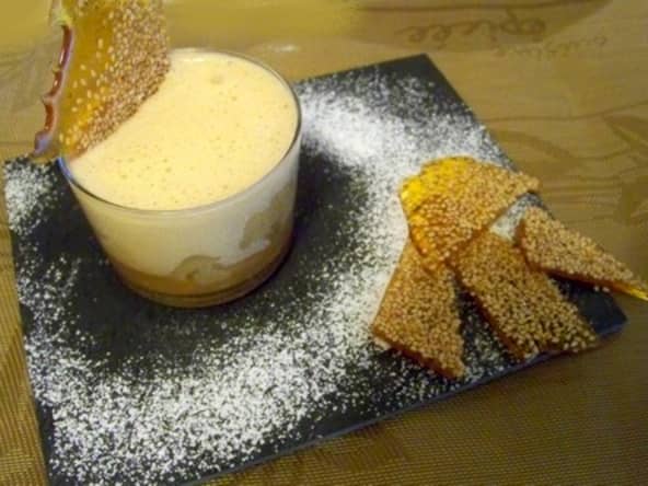 Verrines de pommes au caramel beurre salé