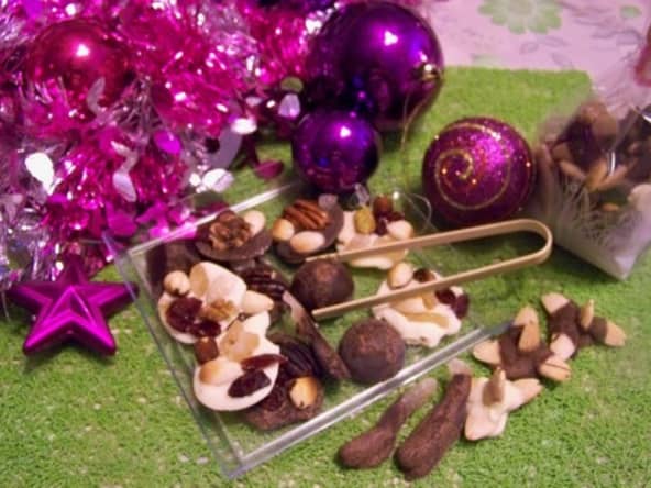 Etoiles en chocolat, mendiants chocolat