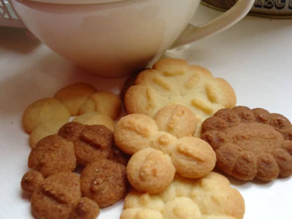 Sablés à la presse à biscuit