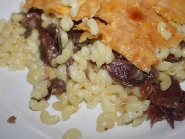 Gratin de pâte aux gésiers
