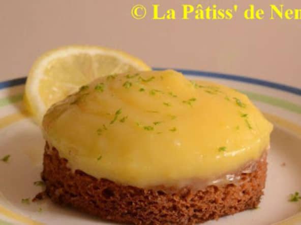 Tartelette citron sur sablé breton