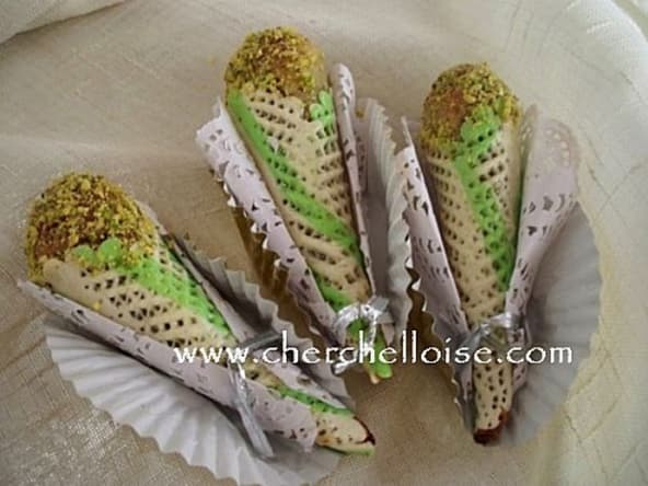 Cornets amandes pistaches