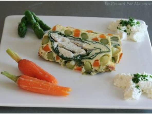 Terrine de turbot aux légumes primeurs, une entrée classique et fraîche