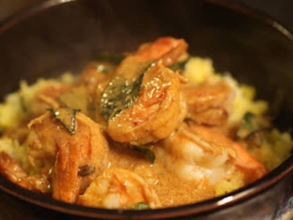 Crevettes au tamarin et au lait de coco