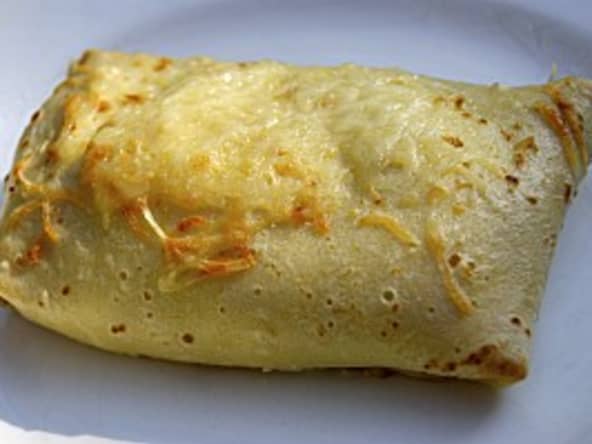 Crêpes à la béchamel et au jambon