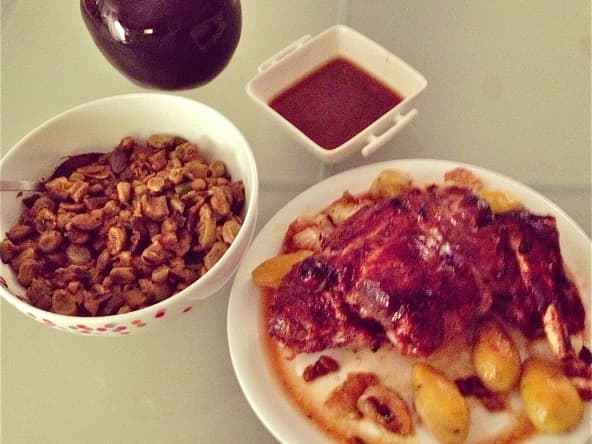Gigot d'agneau au miel
