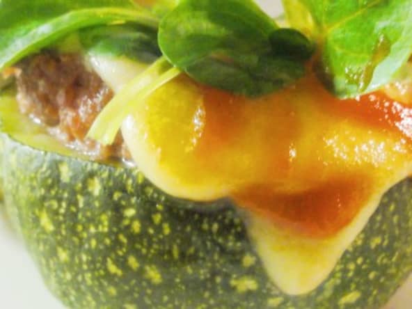 Burger courgette