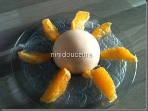 Dôme au chocolat blanc et mousse aux fruits exotiques