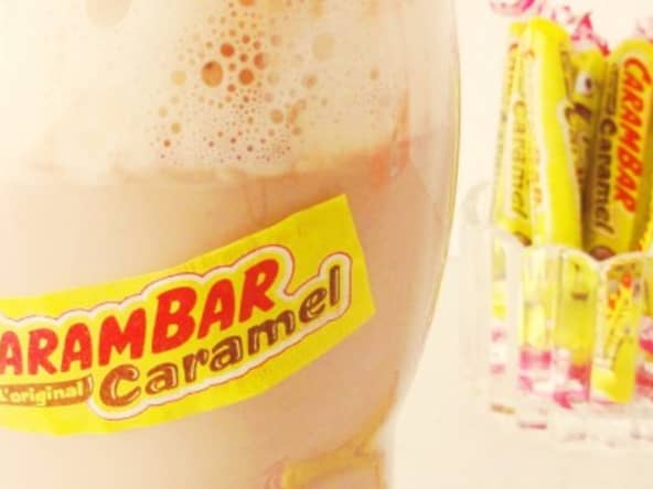 Milkshake Carambar façon liègeois