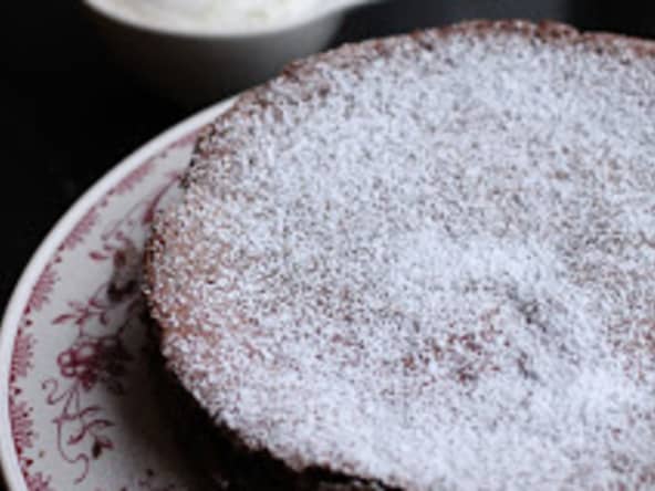 Gâteau chocolat-citron vert et crème 'Margarita'