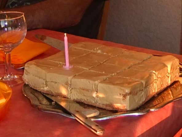 Parfait glacé à la chicorée, façon gâteau