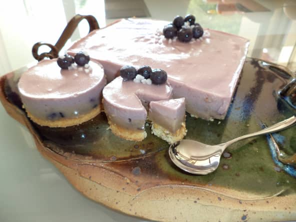 Bavarois violet sans gluten et sans lactose