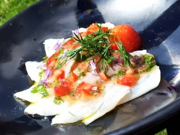 Ceviche de dorade à la fraise