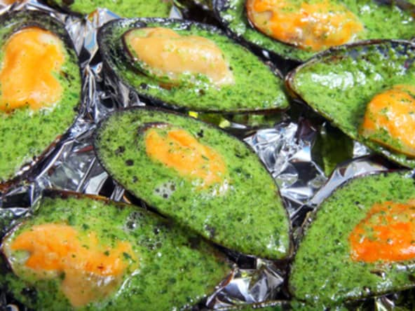 Moules farcies au beurre d'ail