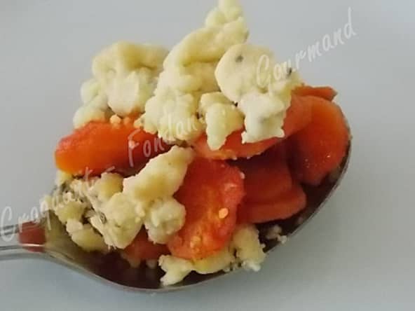 Crumble de carottes anisé