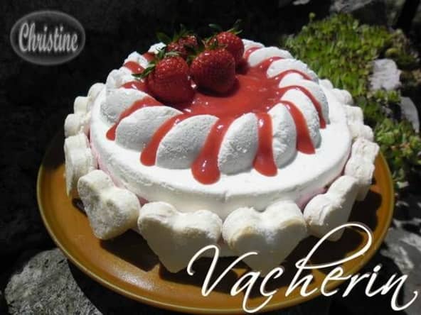 Vacherin fraise vanille