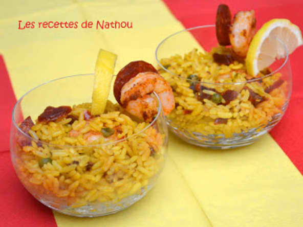 Paella en verrines