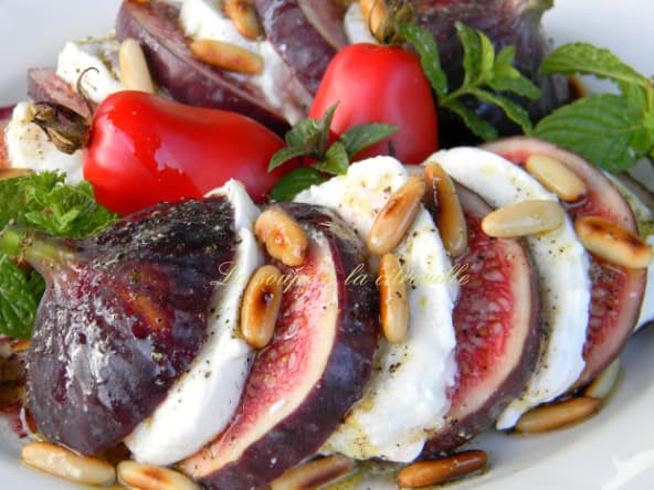 Salade figues mozzarella simple et rapide