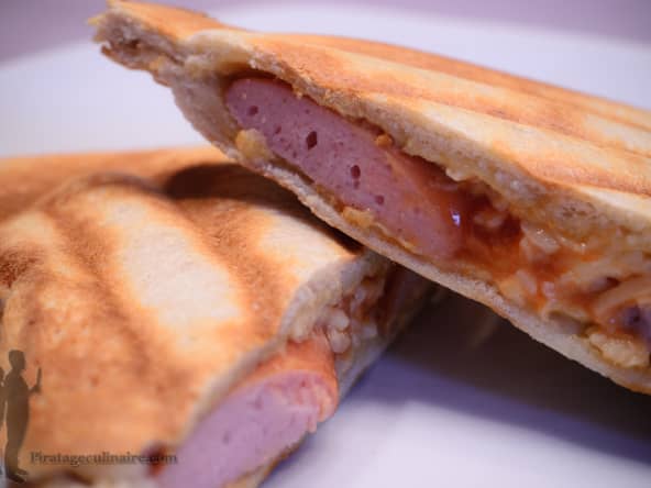 Croque hot-dog