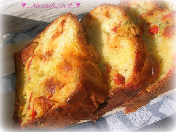 cake ibérique chorizo poivron