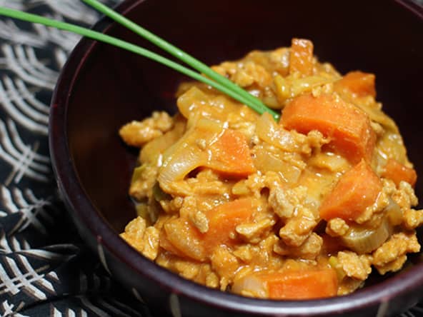 Mafé de PST et carottes