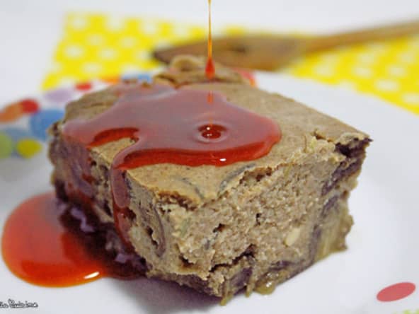 Pudding salé aux aubergines, romarin et son huile au paprika