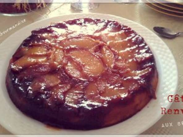 Gâteau renversé aux brugnons