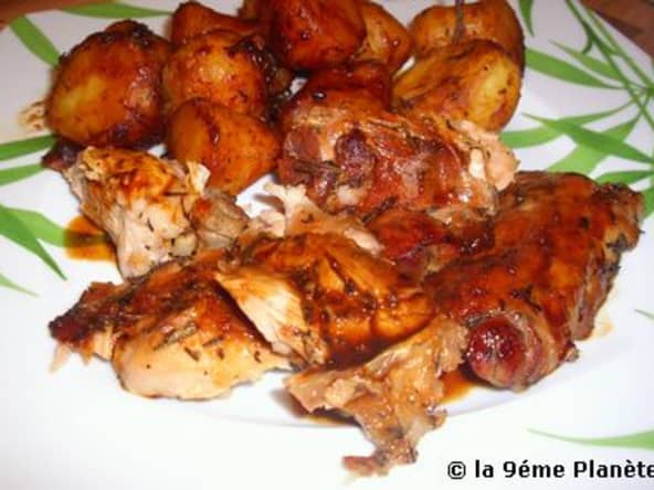 Gigot de chevreau au miel et citron