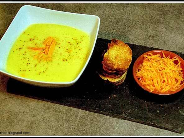 Crème d'endive à la mimolette