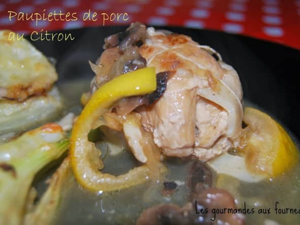 Paupiettes de porc au citron