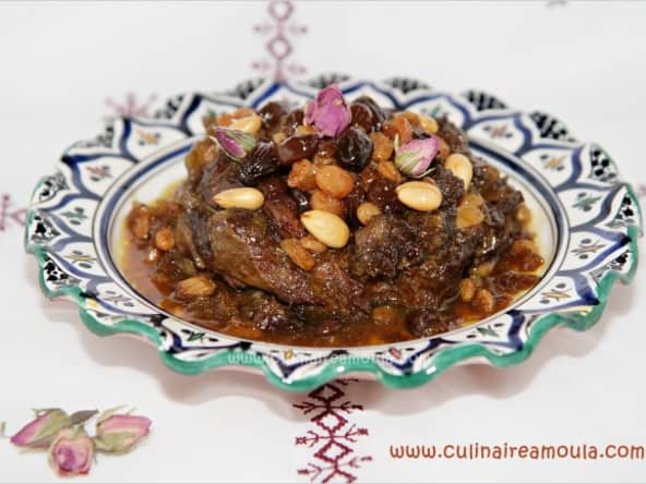 Collier d'agneau aux raisins secs