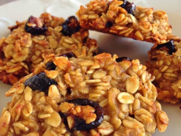 Les cookies à la banane et aux cranberries