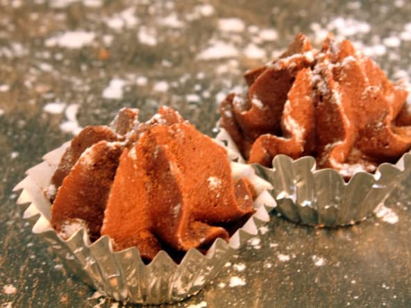 Truffes de noël à la ganache foisonnée