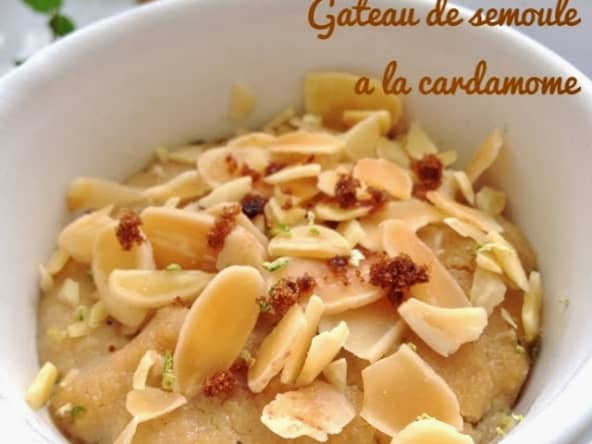 Les gâteaux de semoule à la cardamome