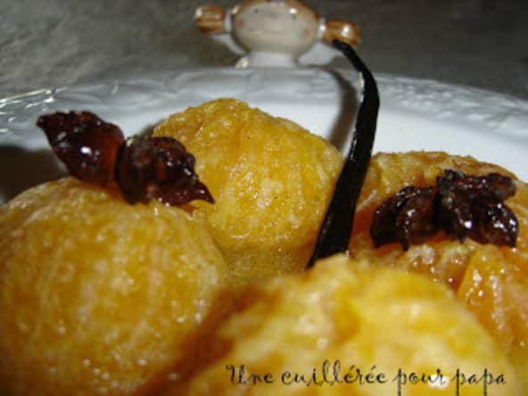 Mandarines confites aux épices