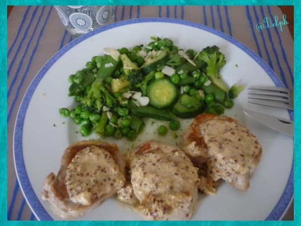 Filet mignon de porc à la graine de moutarde