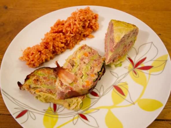 Terrine de chou farci à l'ancienne