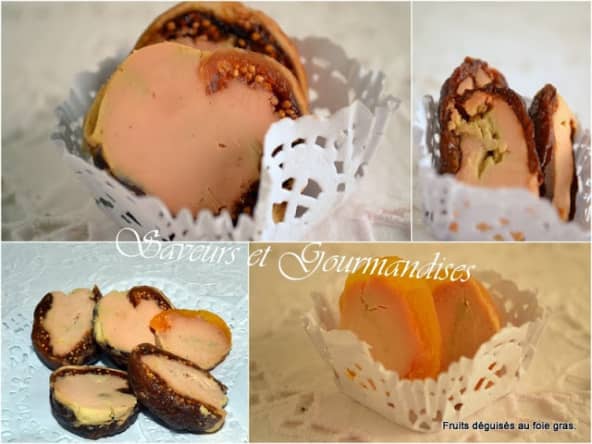 Fruits déguisés au foie gras