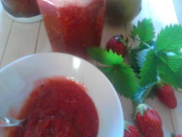 Confiture fraises kiwis