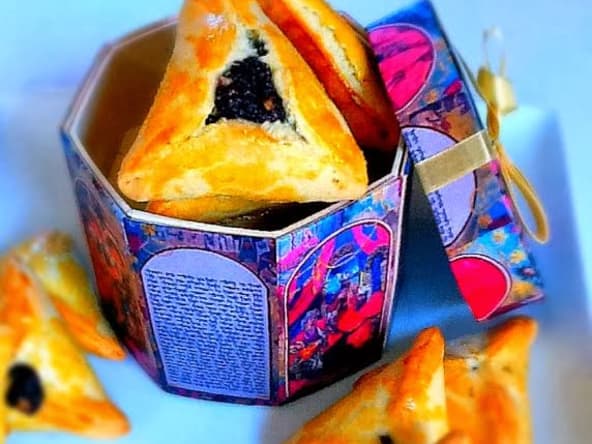 Ozne Aman Israeliens ou Hamantaschen