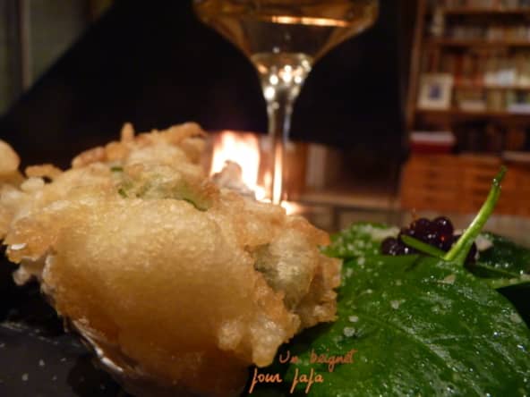 Huîtres en tempura