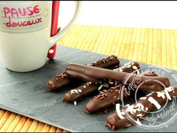 Fingers maison, bâtonnets sablés au chocolat