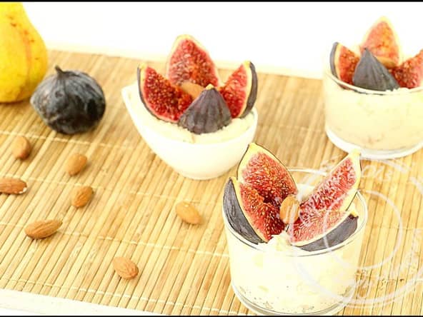 Semoule au lait, poire et figues