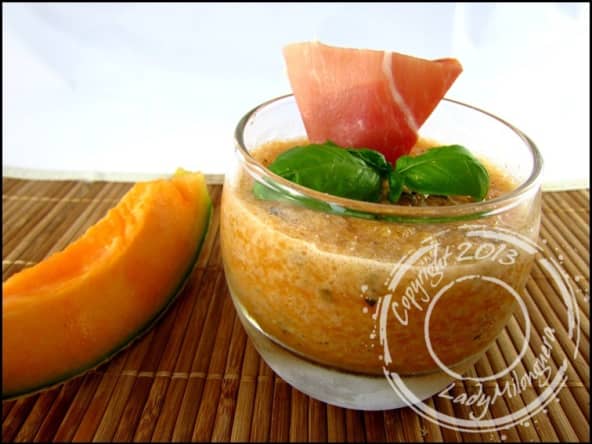 Gaspacho de melon au basilic
