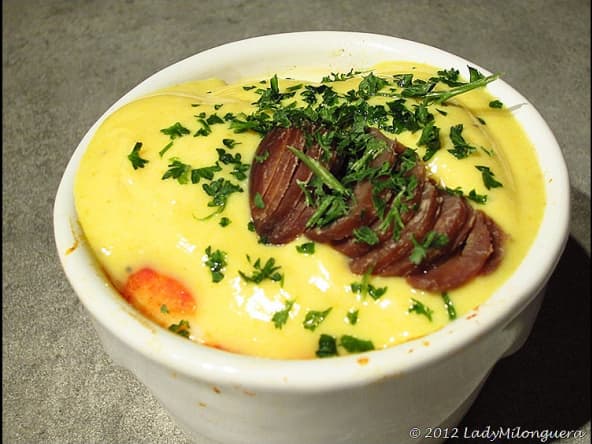 Oeufs cocotte aux marrons et aux champignons de Anne-Sophie Pic