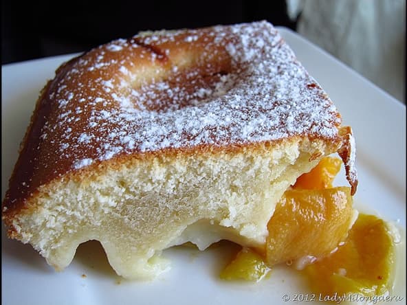 Gâteau aux pêches