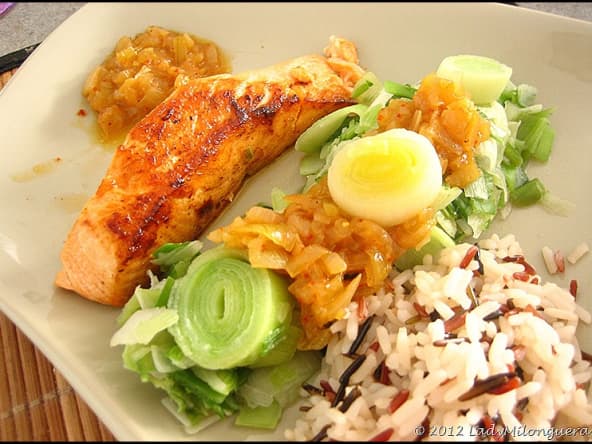 Pavés de saumon minceur aux saveurs asiatiques