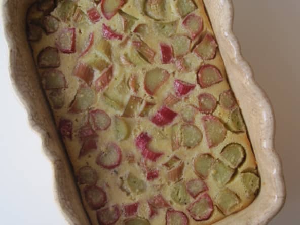 Clafoutis à la rhubarbe
