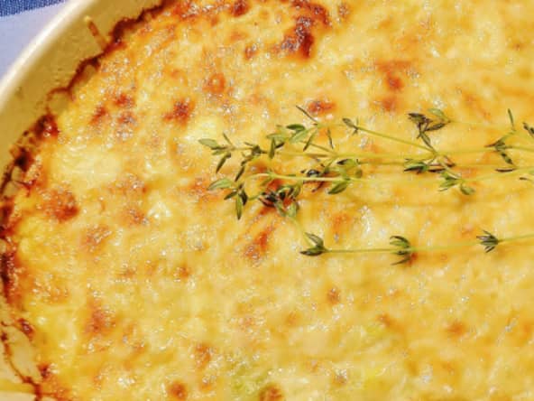 Flan de poireaux au fromage